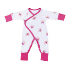 Plumeria Bamboo Newborn Wrap Coverall