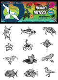 Mini Hawaiian Tattoo Sheet (Black)