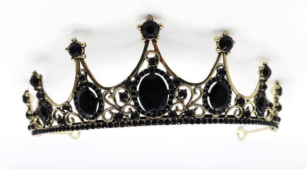 Gold Black Tiara - style 42