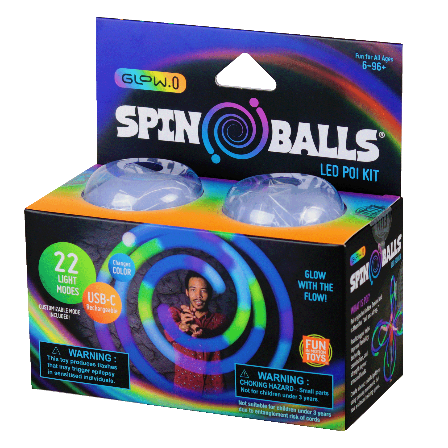 Glow.0 LED Spinballs - Poi Balls