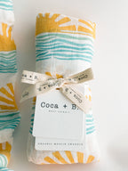 Sun + Wave Surfer Organic Bamboo Swaddle