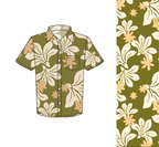 Maverick Button-Up in Naupaka Blossom