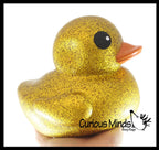 Jumbo Glitter Rubber Ducks - Rubber Ducky Duckies - Cute N