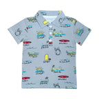 Coco Moon - Surf Report Bamboo Kids Polo Shirt