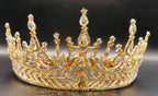 Gold Clear rhinestone Tiara - style 79