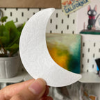 Clear Floral Moon Sticker