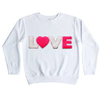 Chenille Neon Love Sweatshirt