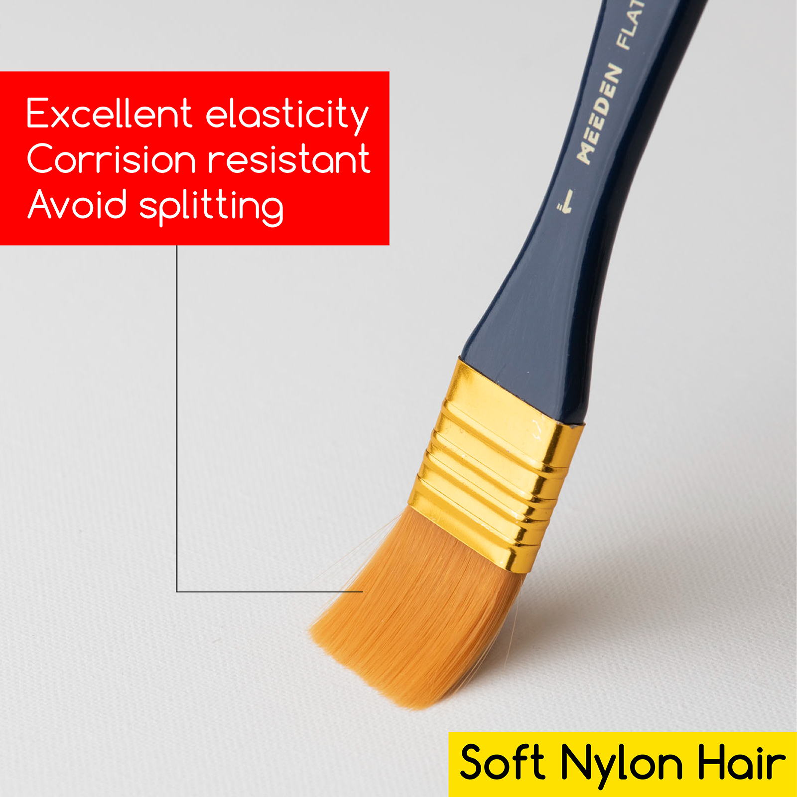 MEEDEN Acrylic Paint Brushes -10 Pcs