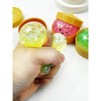 Mini Glittered Dumpling Squishy with Steamer