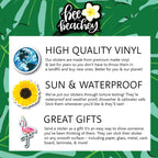 Orange Hibiscus Sticker