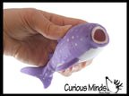 1Purple Spotted Sand Filled Squishy Shark - Moldable Sensor