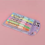 Sanrio Highlighter with Spangle Cap 6PCS set