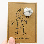 Gift Card with Gem Stone Heart