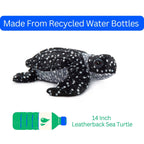 14" Leatherback Black Sea Turtle Plush