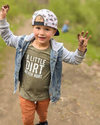 A Little Dirt Never Hurt Kids T-shirt | Eco Friendly Tee