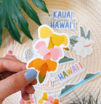 Puakenikeni Hawaiian Lei Flower Sticker