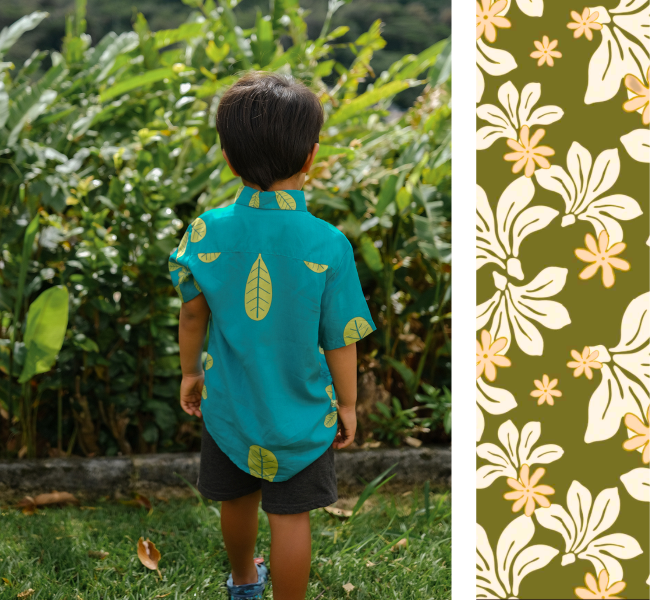 Maverick Button-Up in Naupaka Blossom