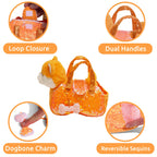 Pet Plush Set with Bag - Orange Shiba Inu