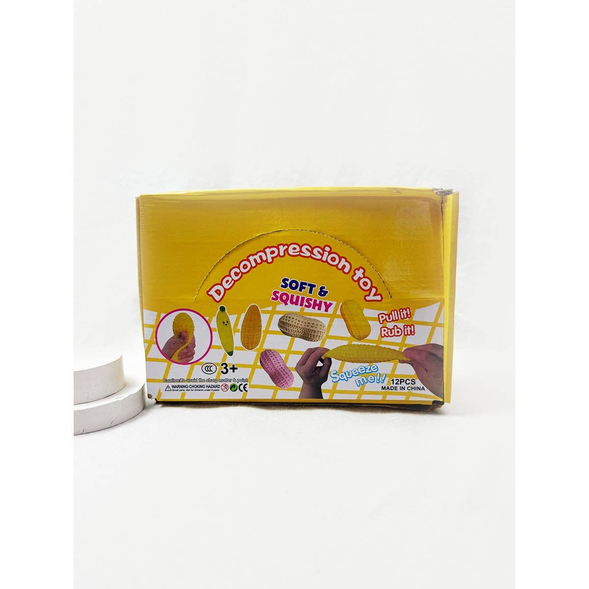 Corn Shaped Stress Relief Squeeze Toy