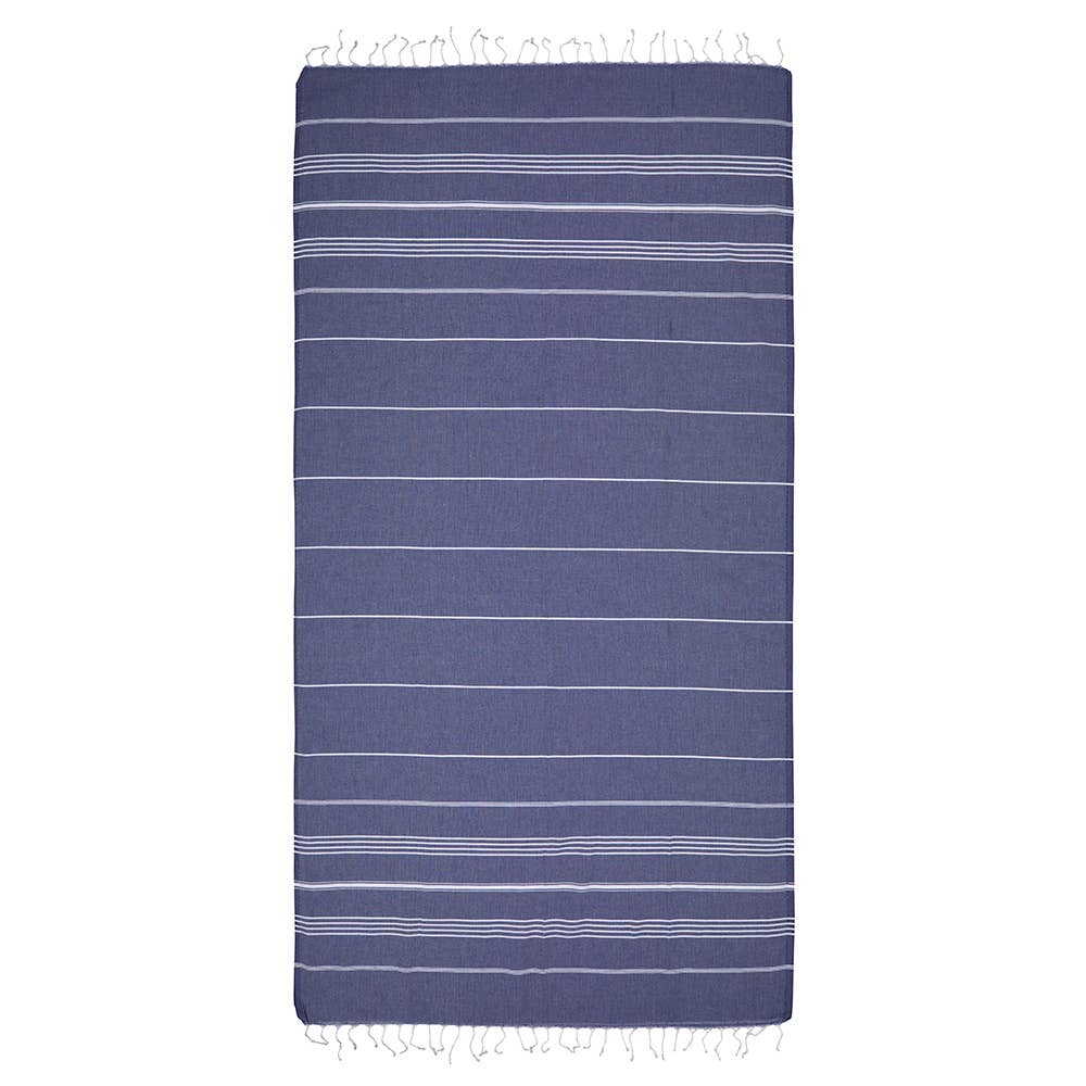 Turkish Beach Towels - Navy