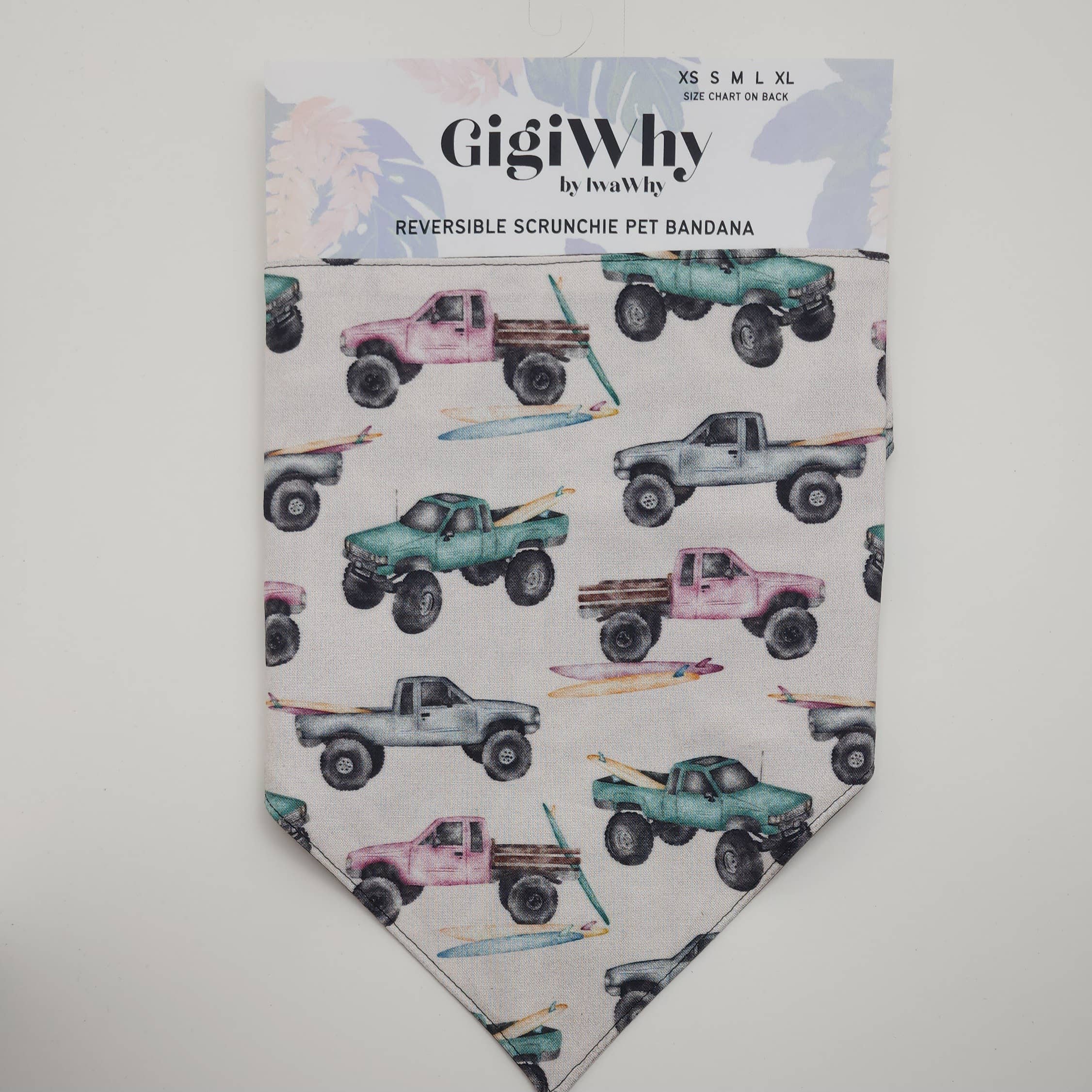 Pet Bandana- Pineapple Drinks