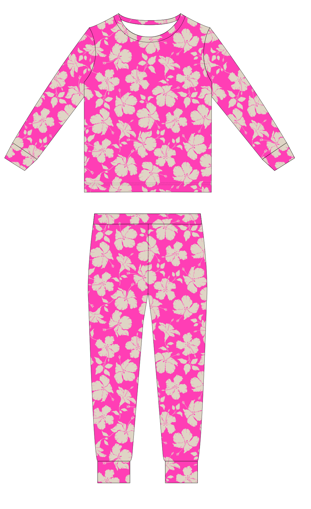 Salina Long Bamboo Pajamas