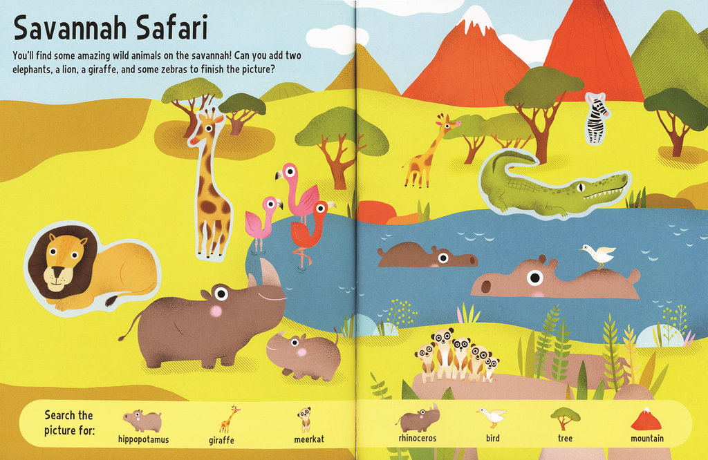 Big Stickers, Wild Animals