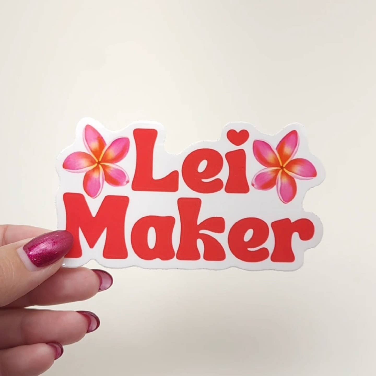 Lei Maker Sticker