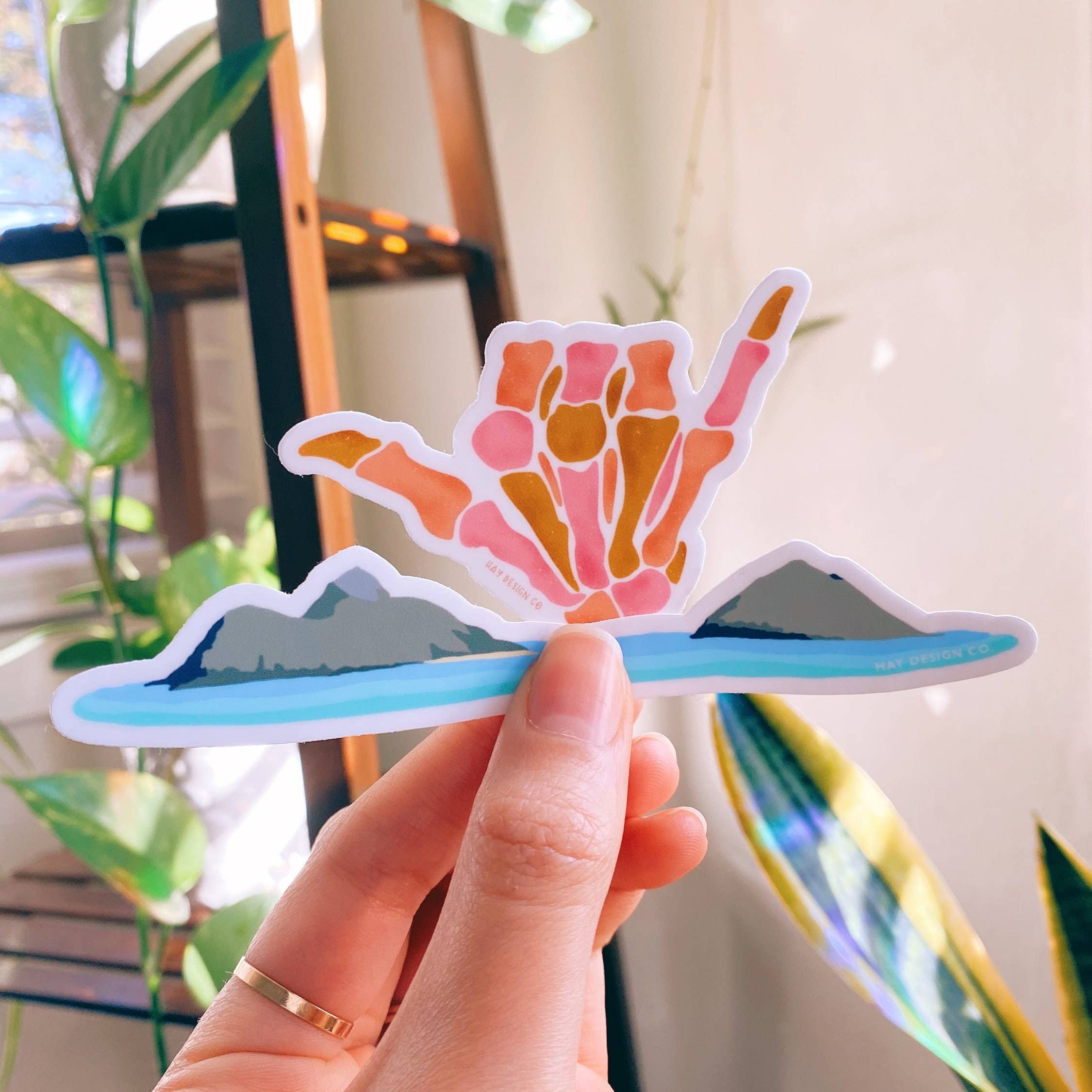 Skeleton Shaka Sticker
