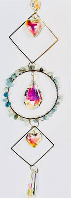 Long Amethyst Crystal Suncatcher