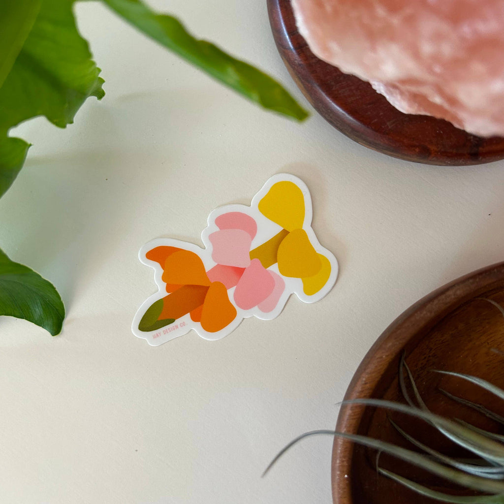 Puakenikeni Hawaiian Lei Flower Sticker