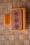 Mini Handmade Wood Engraved Hair Clip