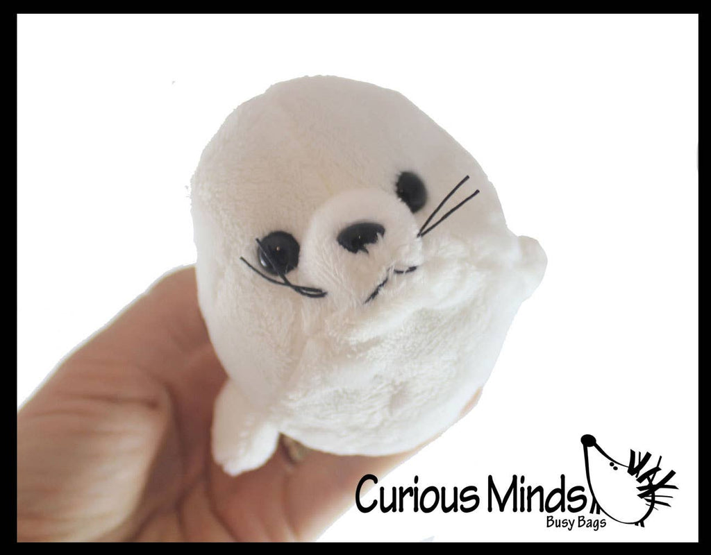 Cute Harp Seal White Plush Stuffed Animals- Adorable Mini