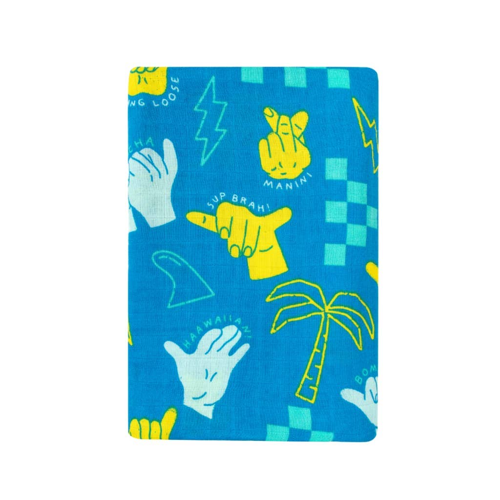 Coco Moon - Shaka Code Muslin Baby Swaddle Blanket