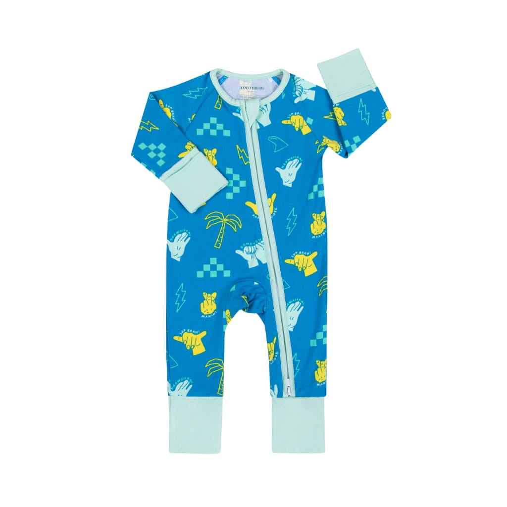 Coco Moon - Shaka Code Baby Bamboo Coverall