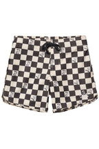 Peanuts® Black White Checkerboard Boardshorts / Strand