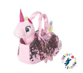Pet Plush Set with Bag - Pink Unicorn