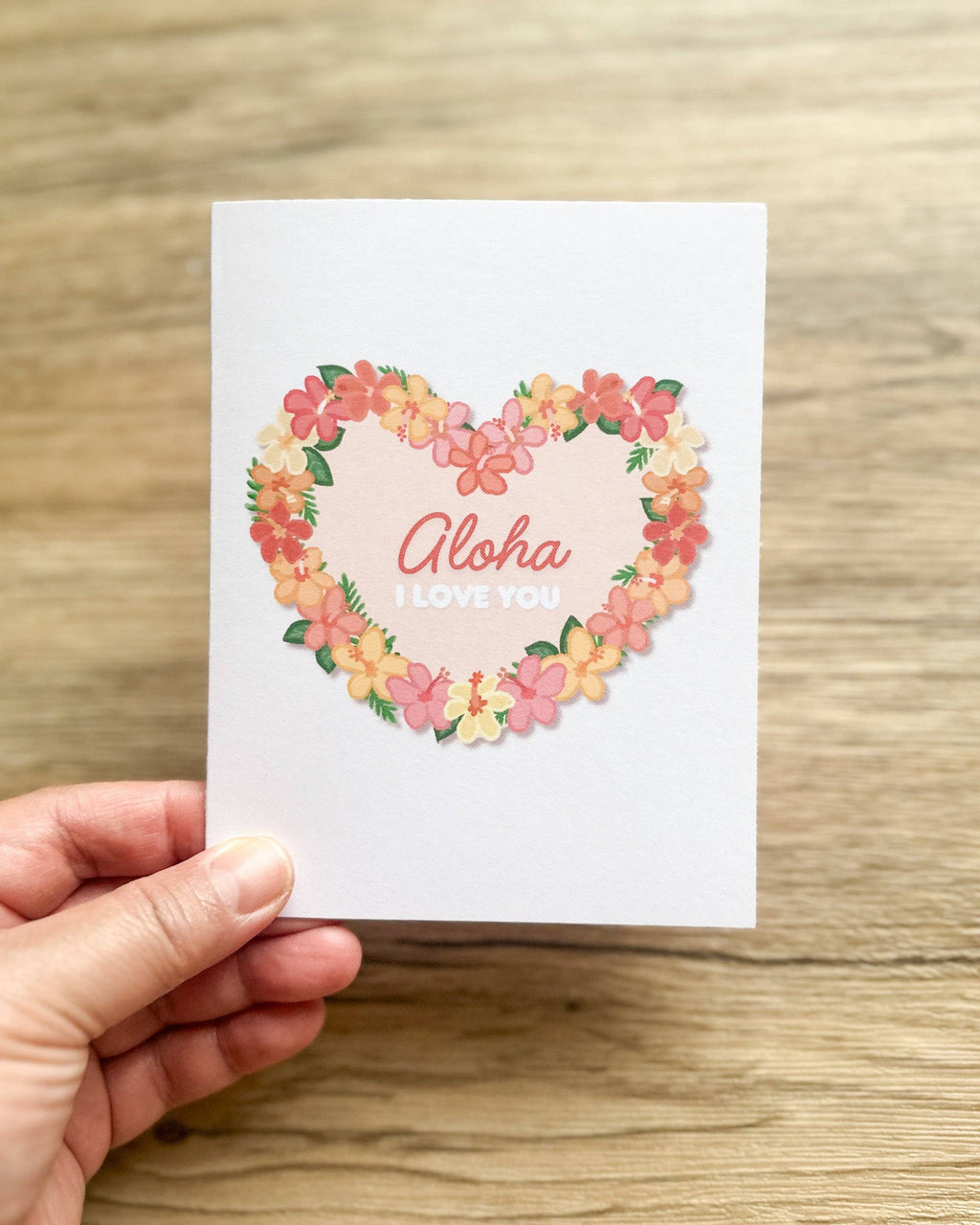 Hibiscus Heart - Greeting Card