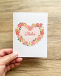 Hibiscus Heart - Greeting Card