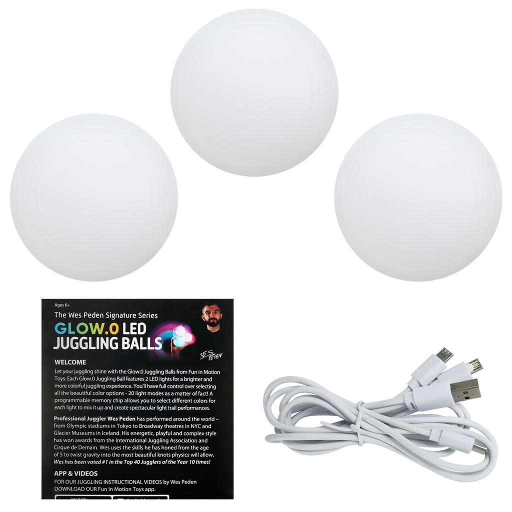 Glow LED Juggling Ball Set
