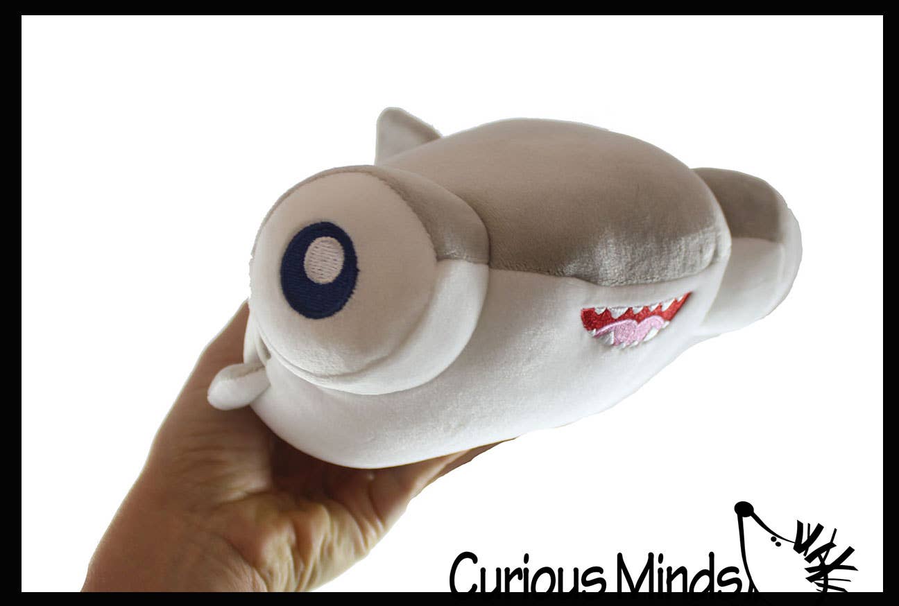 Plush Hammerhead Shark with Googly Eyes Stuffed Animal Toy