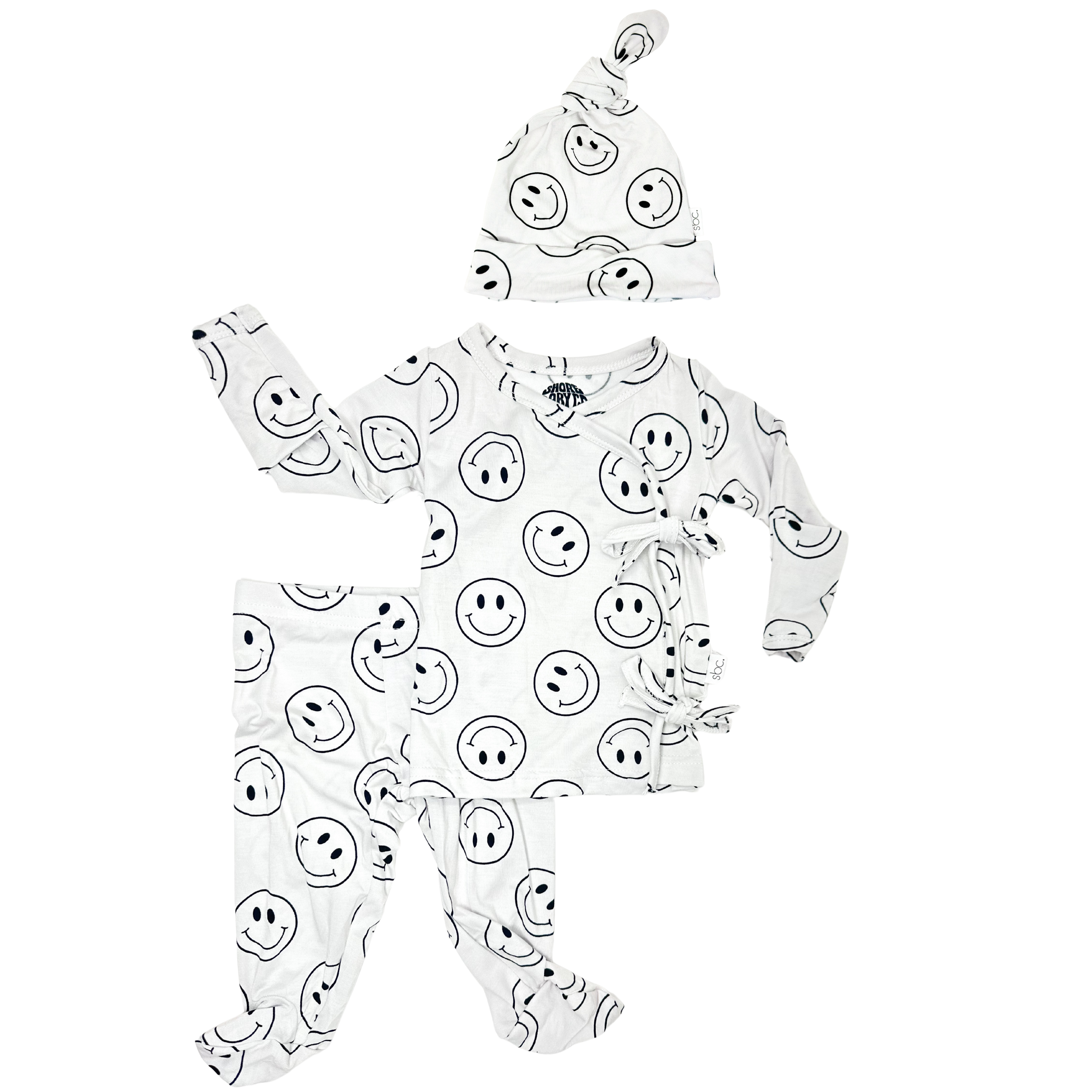 Smiley Onyx Kimono Two Piece Set + Hat