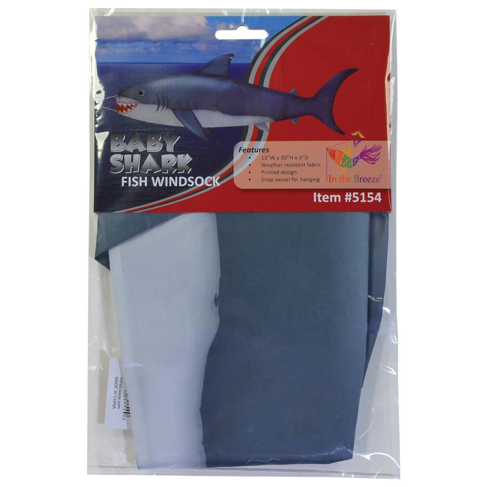 Baby Shark 30" Fish Windsock