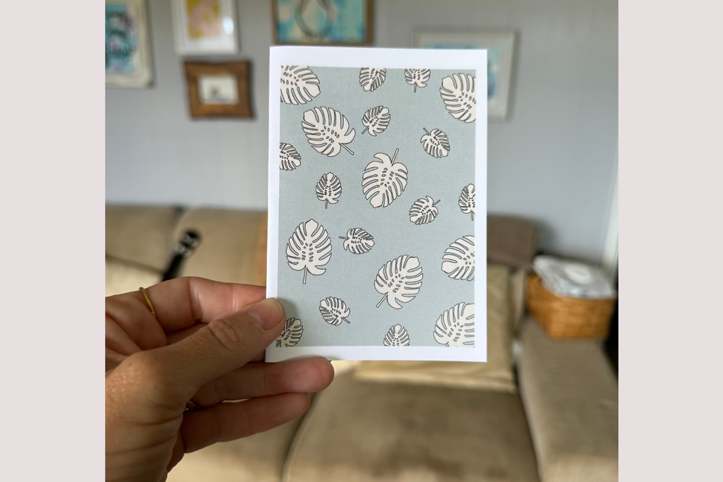 Monstera Collage Card