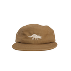 Triceratops Cotton Five-Panel Hat in Khaki