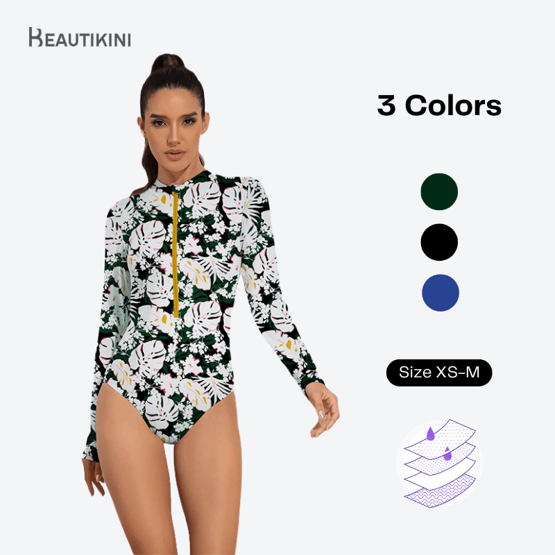 Teens Long Sleeve Period Swimsuits UPF50+