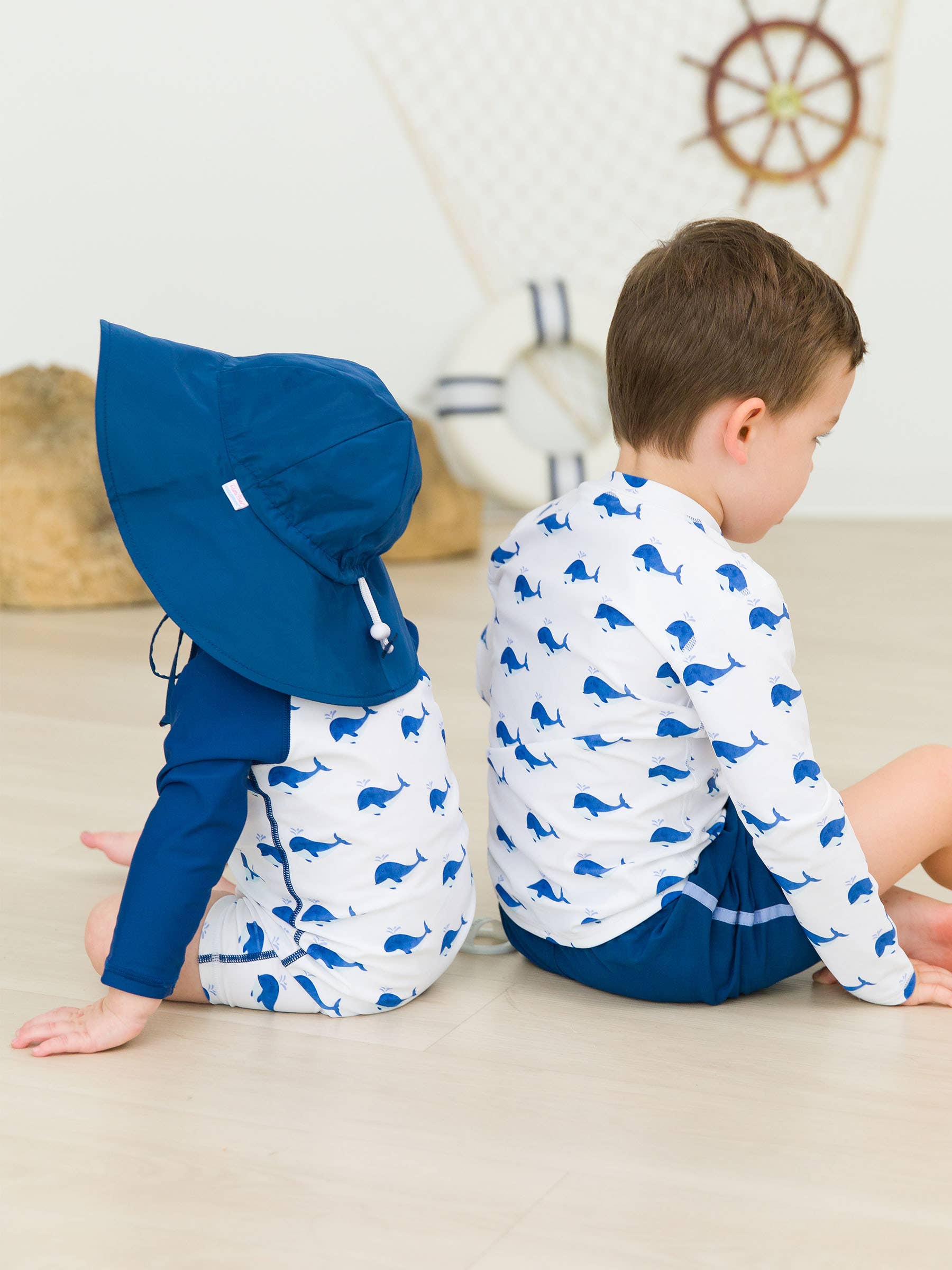 Whale Friends Long Sleeve Rash Guard