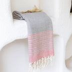 Turkish Beach Towels Lightweight - Grey