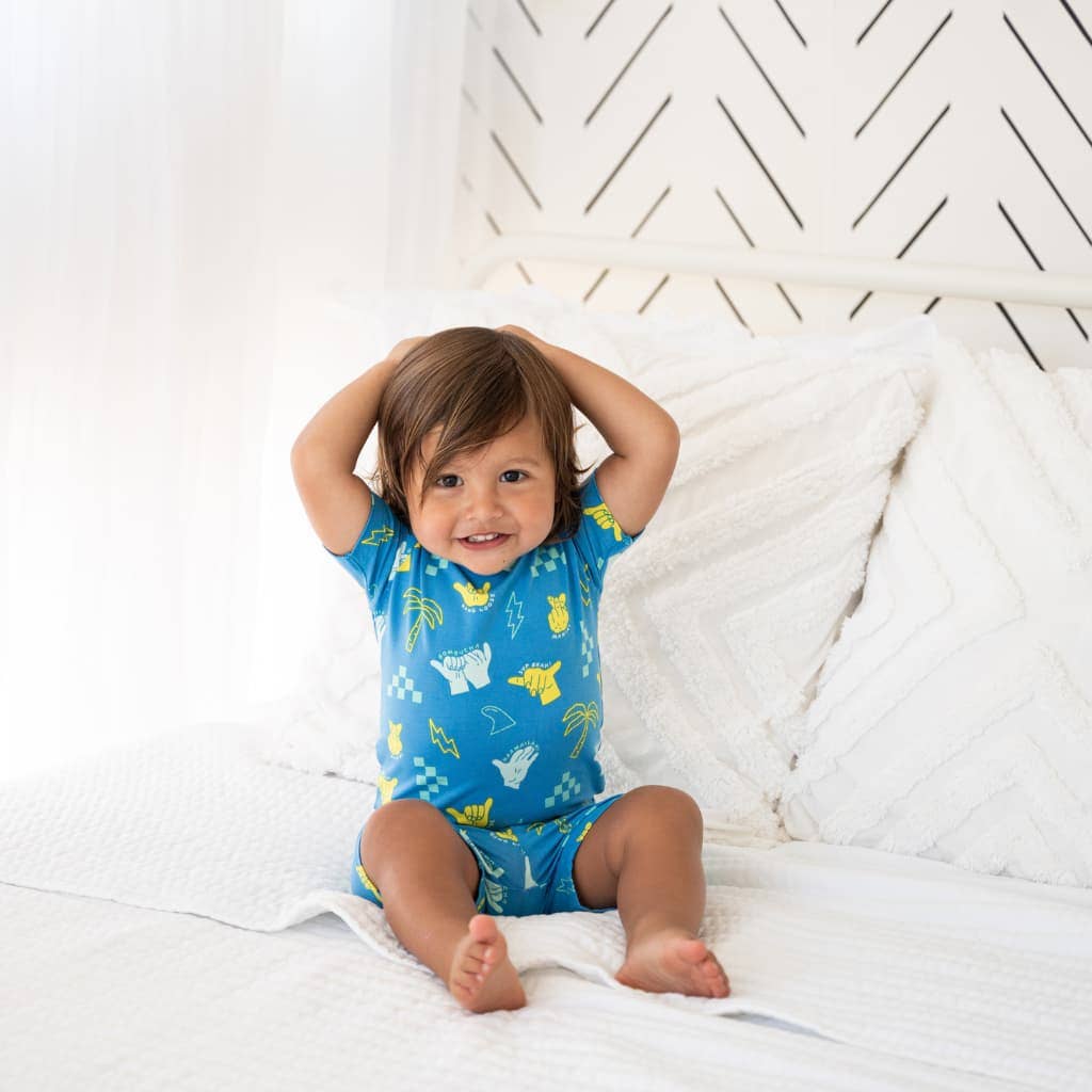 Coco Moon - Shaka Code Kids Short Bamboo Pajamas