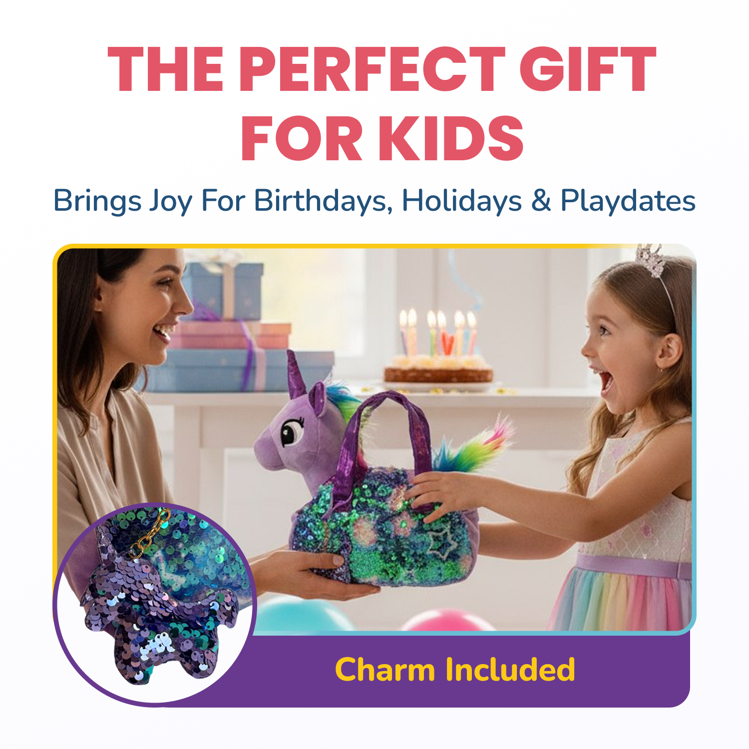Pet Plush Set with Bag - Light Purple